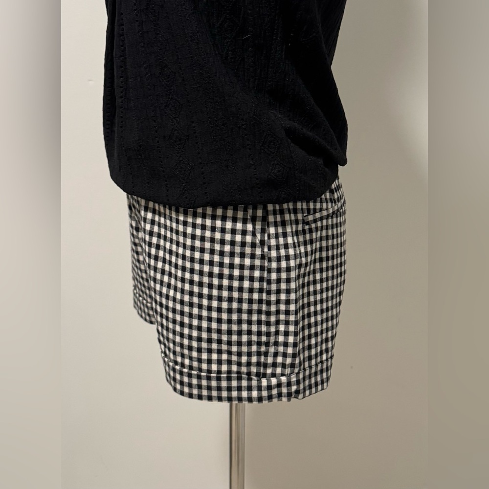 THE KORNER Black & White Gingham Shorts – NWT Size 2 (EUR 36) (0018) - Picture 4 of 8